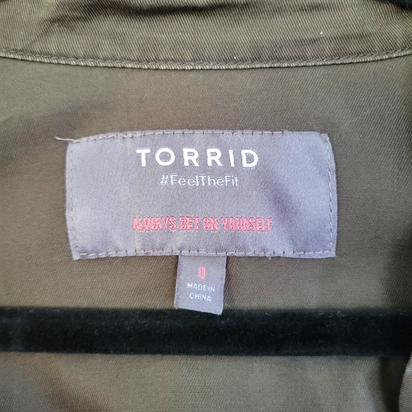 Torrid Size 12 Khaki Drawstring Jacket - Picture 3 of 7